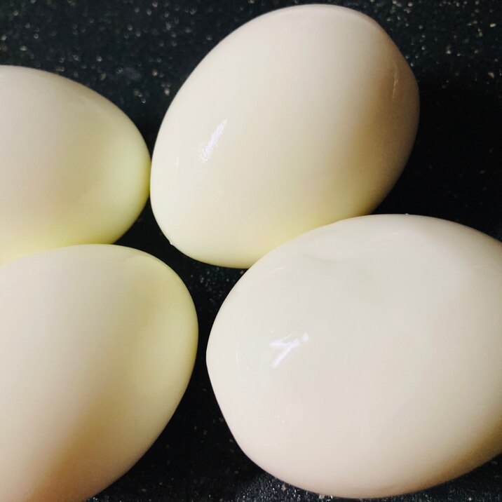 少ないお湯で!つるりん節約ゆで卵